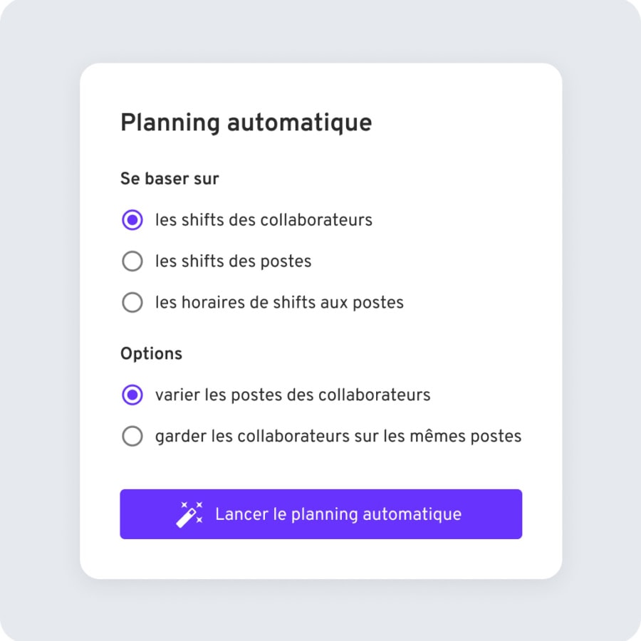 Intégration de vos contraintes et objectifs