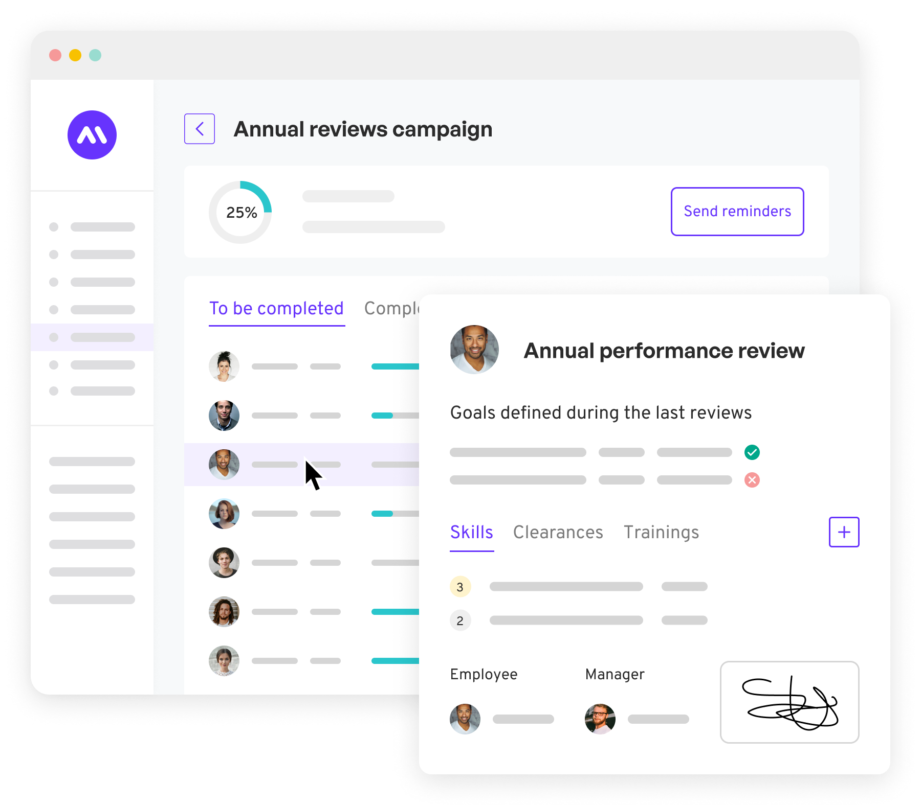 Easily manage your professional interview campaigns