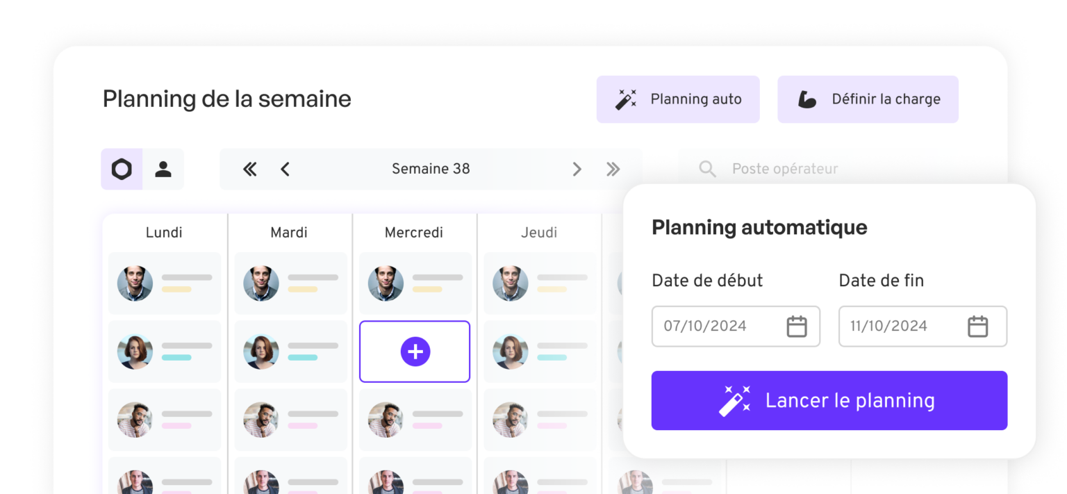 Un planning d’affectation au poste en quelques minutes