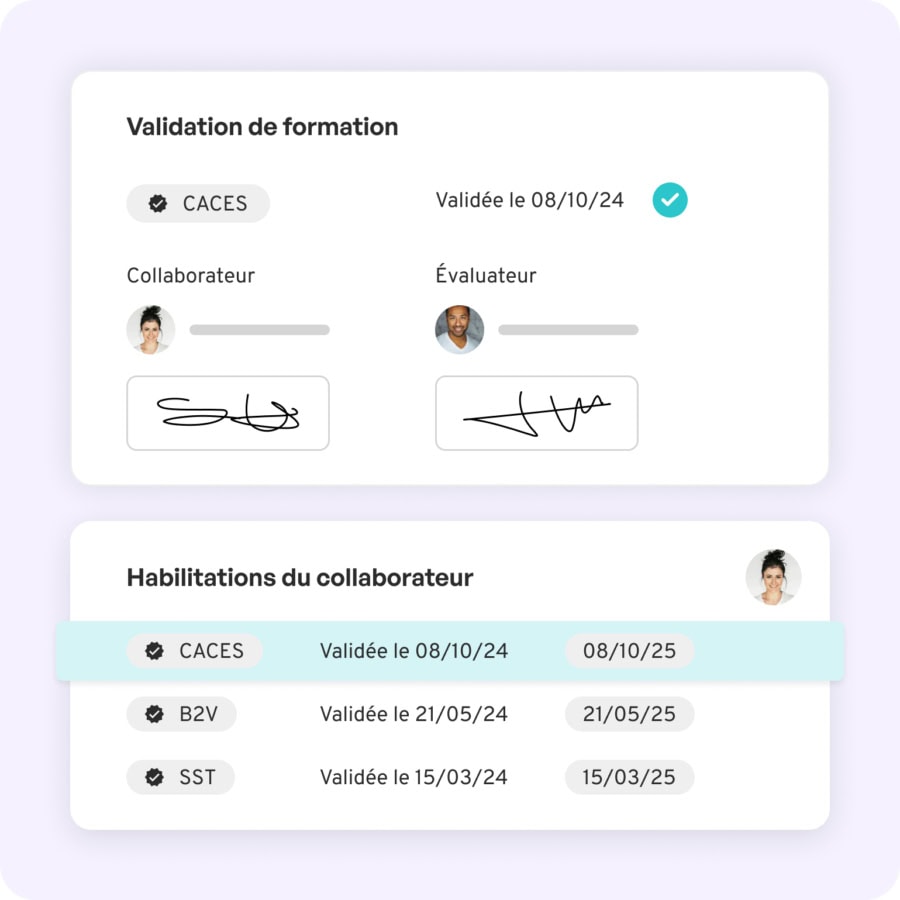 Validation par signature électronique