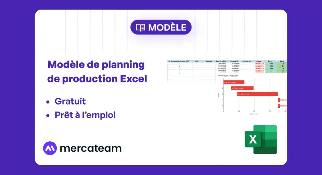 mercateam modele planning de production excel gratuit